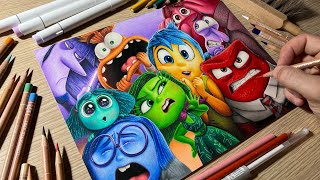 Drawing Inside Out 2 • Time Lapse [upl. by Adnolohs]