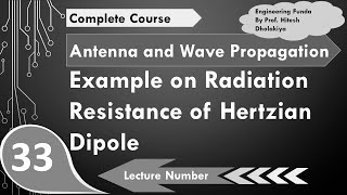 Example of Radiation Resistance of Hertzian Dipole  Antenna amp wave Propagation  Engineering Funda [upl. by Tniassuot]