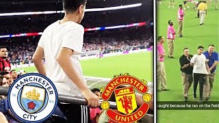 STREAKING the BIGGEST Soccer Game Ever⚽️😱 MAN CITY vs MAN UNITED ARRESTED [upl. by Calondra]