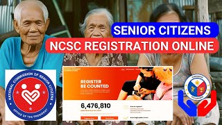 NCSC Online Registration Guide in National Commission of Senior Citizens Philippines Website [upl. by Alleuqram358]