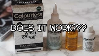 Colourless Hair colour Remover does it work [upl. by Wernick]