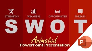 Animated SWOT Analysis PowerPoint Presentation powerpoint swotanalysis swot [upl. by Etheline]