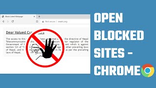 How to access blocked websites with google Chrome unblock blocked websites  2023 [upl. by Nesyrb862]