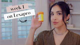 My Personal Experience with AntiDepressants Lexapro Week 1 [upl. by Ydnat]