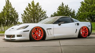 BAGGED C6 Corvette  EPIC Air Suspension Install [upl. by Elianore551]