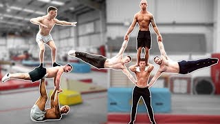 MENS GYMNASTS TRY EXTREME YOGA CHALLENGE [upl. by Einnok]