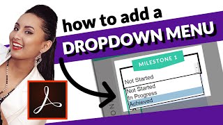 How to Add a Drop Down Menu Field for Fillable PDF in Adobe Acrobat Pro DC ✅📑 [upl. by Icam]