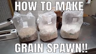 How to Make Mushroom Grain Spawn Soak no Simmer Preparation and Inoculation [upl. by Lovash]