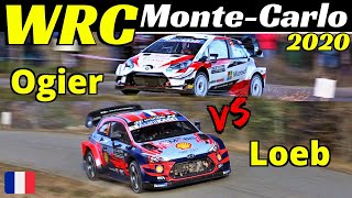 WRC Rallye MonteCarlo 2020  Sébastien Ogier vs Sébastien Loeb 15x World Champion Comparison EPIC [upl. by Nosreip]