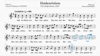 Heidenröslein Schubert  G Major  Trinity Grade 3  Group B  69 bpm  SingAlong [upl. by Martinic]