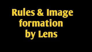 concave or convex lens lesson 9 image formation with rules [upl. by Nevins]