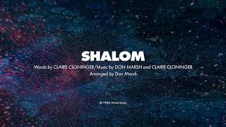 SHALOM  SATB piano track  lyrics [upl. by Slaohcin887]