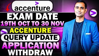 Accenture Exam 19102024  30112024  Accenture Query Update [upl. by Nyliak]