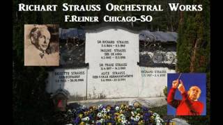 RStrauss Orchestral Works  FReiner ChicagoSO  195459 [upl. by Ariella324]