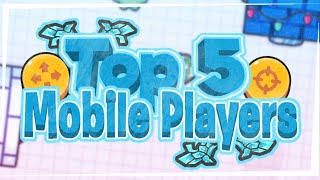 Top 5 Mobile Players In Zombsroyaleio [upl. by Alyose]