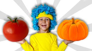 Delicious pumpkin 🎃 and fruits 🍌 🍎 More Kids Funny Songs  Am nom Leon [upl. by Joette386]