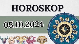 HOROSKOP FÜR 5 OKTOBER 2024 FÜR ALLE STERNZEICHEN [upl. by Annaiel]