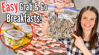 5 GRAB N GO Breakfast Meal Prep Ideas  BEST Quick amp EASY Breakfast Recipes  Julia Pacheco [upl. by Paris]