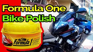 How to apply Formula 1 car wax  Bike Polish  How to clean amp polish motorcycle  within Rs 300 [upl. by Latham]