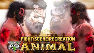 FIGHT SCENE RECREATION  ANIMAL X GTA 5  RANBIR AS MICHAEL Vs BOBBY AS TREVOR  XeLRant [upl. by Collimore]