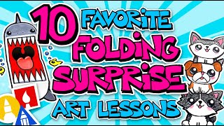 10 Favorite Folding Surprise Art Lessons For Kids [upl. by Tatiana]