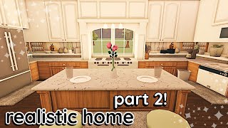 Decorating My Realistic Bloxburg House 2 Story Build Interior [upl. by Niassuh]