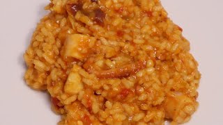 ARROZ CON PULPO EN MONSIEUR CUISINE Mambo y Thermomix [upl. by Nevin]