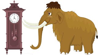 Hickory Dickory Dock Wooly Mammoth Preschool Songs for Circle Time [upl. by Adnomal128]