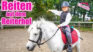 Reiten auf dem Reiterhof  Reiten lernen mit meinem Pony galopp und trab  Clarielle [upl. by Eylsel]