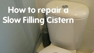 Toilet Repair Slow Filling Cistern Repair [upl. by Yticilef]