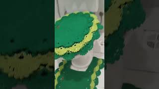 Jogo de banheiro bico rendado shortsfeed crochet shots croche [upl. by Kciv]