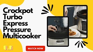 Crockpot Turbo Express Pressure Multicooker  14in1 Functions  Slow Cooker Steamer BlackSilver [upl. by Torrence]