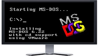 Installing MSDos 622 with CD Support in VMware WorkstationPlayer [upl. by Cordalia]