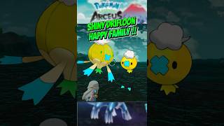 Pokemon Legends Arceus  Catch Shiny Drifloon Happy family  pokemonlegendsarceus pokemonarceus [upl. by Nimzaj105]