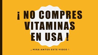 NO COMPRES VITAMINAS ❌❌ En Paginas Web De USA  Storytime❗❗ [upl. by Hamann]