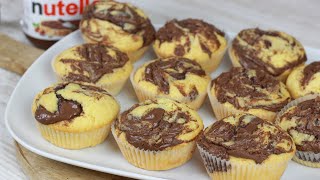 Saftige Nutella Muffins I Weich und fluffig [upl. by Norean251]