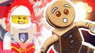 CHASING A GINGER BREAD MAN WITH NEW VEHICLE  Lego Worlds  Part 21  Pungence [upl. by Senecal286]