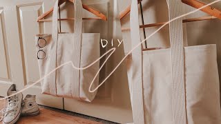 DIY TOTE BAG FOR BEGINNERS  abetweene [upl. by Sabir]