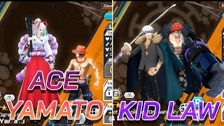 EX ACE YAMATOEX KID LAW🎮 GAMEPLAY ONE PIECE BOUNTY RUSH OPBR バウンティラッシュ [upl. by Pruchno]