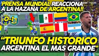 ASÍ NARRÓ EL MUNDO EL TRIUNFO DE ARGENTINA CONTRA BRASIL  HISTORICO ARGENTINA EL MAS GRANDE [upl. by Haskins262]