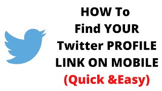 how to find twitter url on apphow to find my twitter urlhow to find YOUR twitter PROFILE LINK [upl. by Auerbach888]