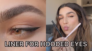 Winged Eyeliner For Hooded Eyes I 5 Easy Steps [upl. by Eanahs]