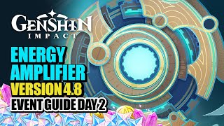 Energy Amplifier Act 2 Tips and Tricks FREE PRIMOGEMS amp NAMECARD Genshin Impact New Event Guide [upl. by Htyderem]