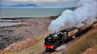 Steaming Along the Cumbrian coast Line Harrington to Whitehaven Cumbria [upl. by Aizti]