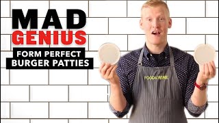 How to Form Perfect Burger Patties  Mad Genius Tips  Food amp Wine [upl. by Noman]