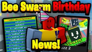 Bee Swarm ANNIVERSARY  Upcoming News  Bee Swarm Simulator [upl. by Joanie476]