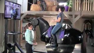 Riding Lesson on Riding Simulator with Jody Ambrose [upl. by Adilen]