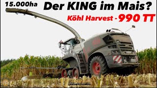 Der KING im Mais Einmaliger Häcksler in der Maisernte JAGUAR 990 TT Großeinsatz 15000ha Mais 2023 [upl. by Faletti]