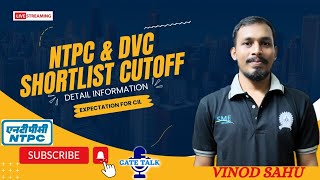 NTPC amp DVC shortlist cutoff Expectation for CIL gate2023 psu gatetalk [upl. by Ginni]