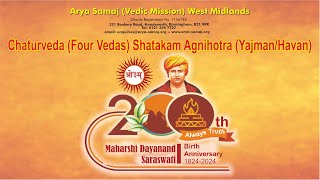 Gyan Jyoti Parv Celebrations 2024  Chaturveda Four Vedas Shatakam Agnihotra YajnamHavan [upl. by Nawek11]